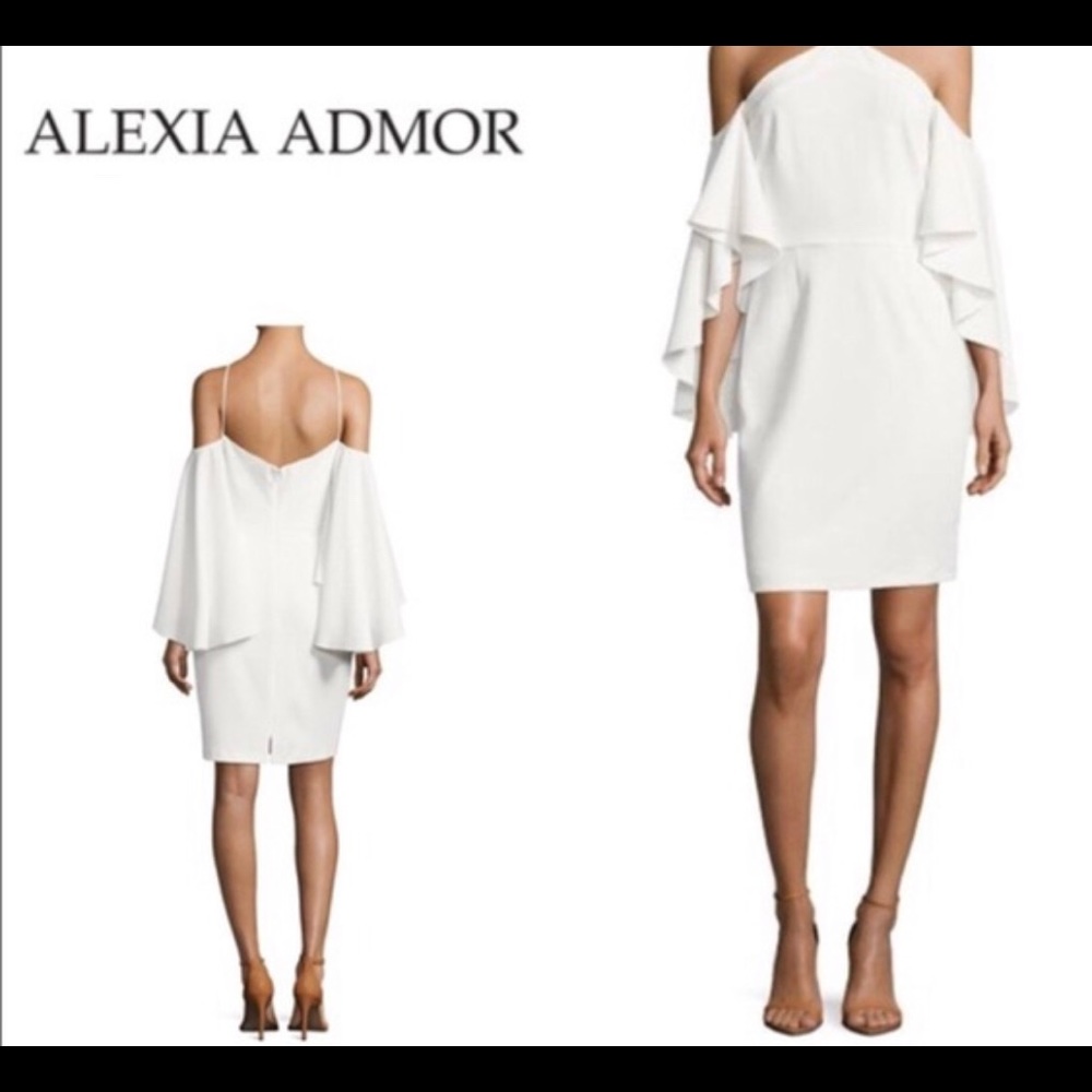 BNWT Alexia Admor flutter sleeve dress